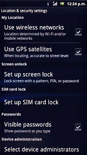 Press Use wireless networks to turn the function on or off.