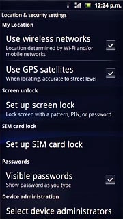Press Use GPS satellites to turn the function on or off.