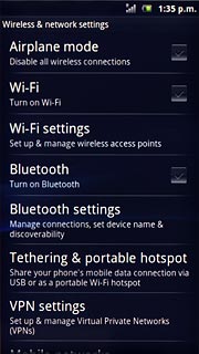 Press Wi-Fi settings.