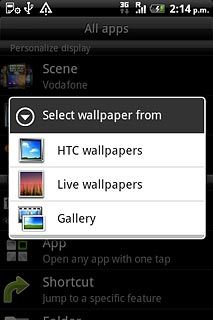 If you select Gallery:Go to the required folder.