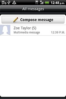 Press the required sender.