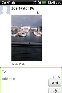 Press Add text.Write the picture message.