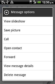Press Delete message.