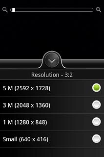 Press the required resolution.