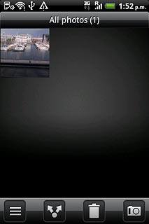 Go to the required folder.Press the required picture or the required video clip.