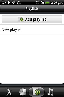 Press Add playlist.Key in a name for the playlist.