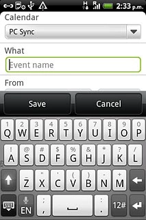 Press the drop down list below Calendar.