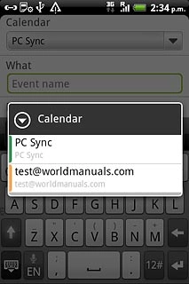 Press the required calendar.