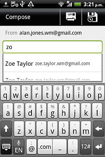 Press the required contact.