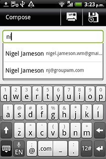 Press the required contact.