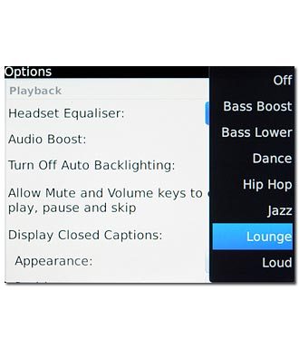 Press the required sound quality.
