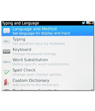 Press Language and Method.