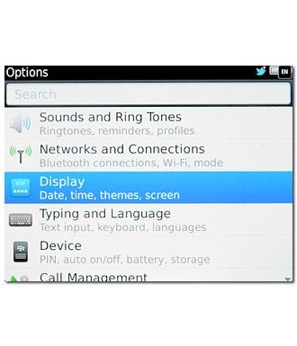 Press Display.