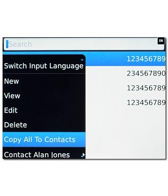 Press Copy All To Contacts.