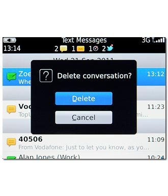 Press Delete to confirm.
