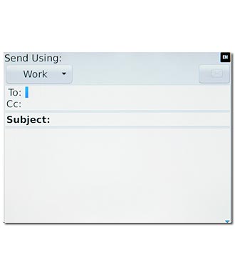 Press the field next to To.Key in the first letters of the required contact.Matching contacts are displayed.