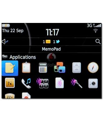 Press MemoPad.