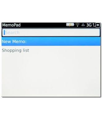 Press New Memo.Key in a name for the note.