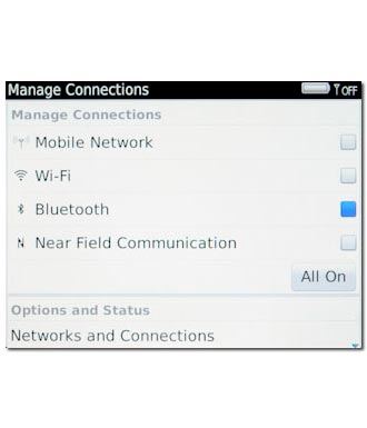 Press Bluetooth.