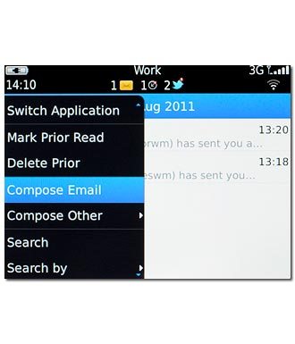 Press Compose Email.