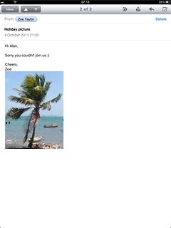 Press the new email message icon at the top right corner of the display.