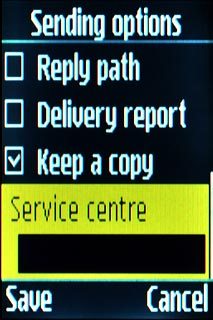 Scroll to Service centre and key in +35387699989