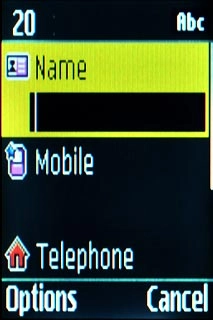 Scroll to Name and key in the name.