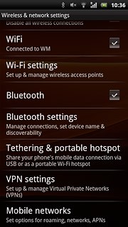 Press Mobile networks.
