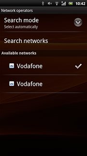Press Search mode.