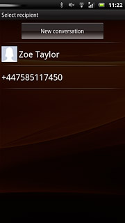 Press New conversation.A picture message containing the picture or video clip is created.