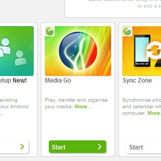 If it's the first time you use the application Media Go:Follow the instructions on the screen to install the function.