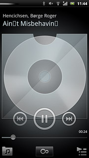 Press the pause icon to stop the playback.