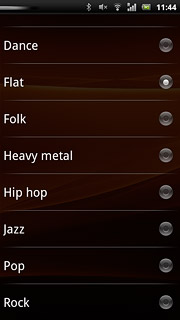 Press the required sound quality.