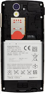 Take hold of the bottom of the battery and remove it.