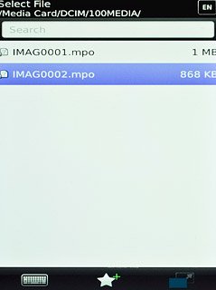 Press the required file.