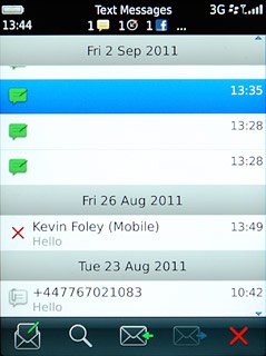Press the new message icon.