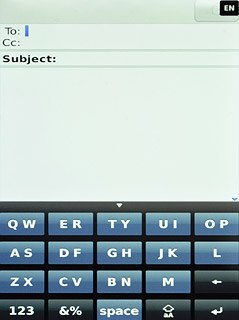 Press the field next to To.Key in the first letters of the required contact.Matching contacts are displayed.