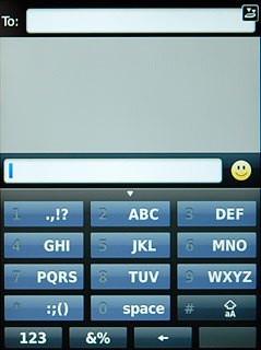 Press ABC once to write A, twice to write B, three times to write C.Wait until the cursor moves to the right if you want to write two letters in succession on the same key.