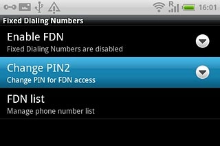 Press Change PIN2.