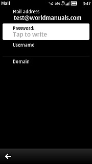 Press Password and key in your password.