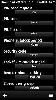 Press Phone autolock period.