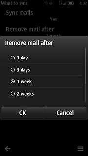 Press the required period.