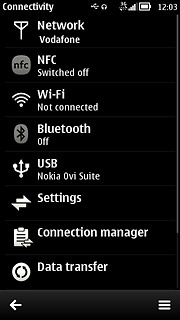 Press Wi-Fi.