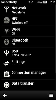 Press Settings.