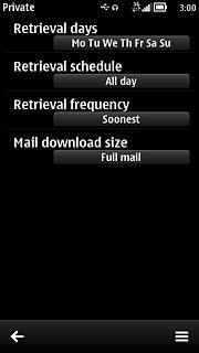Press the return icon three times to return to the inbox.