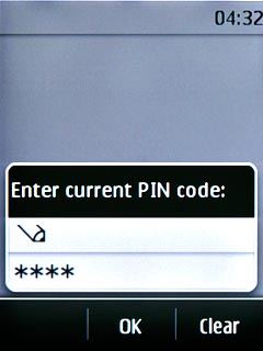 Key in your current PIN and press OK.