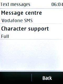 Press Message centre.