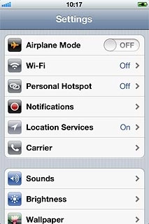 Press Wi-Fi.