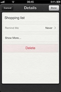 Press Remind Me.