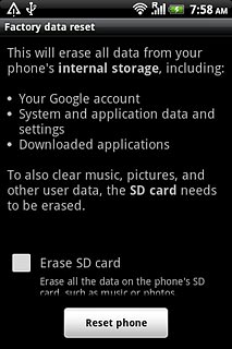 Press Reset phone.